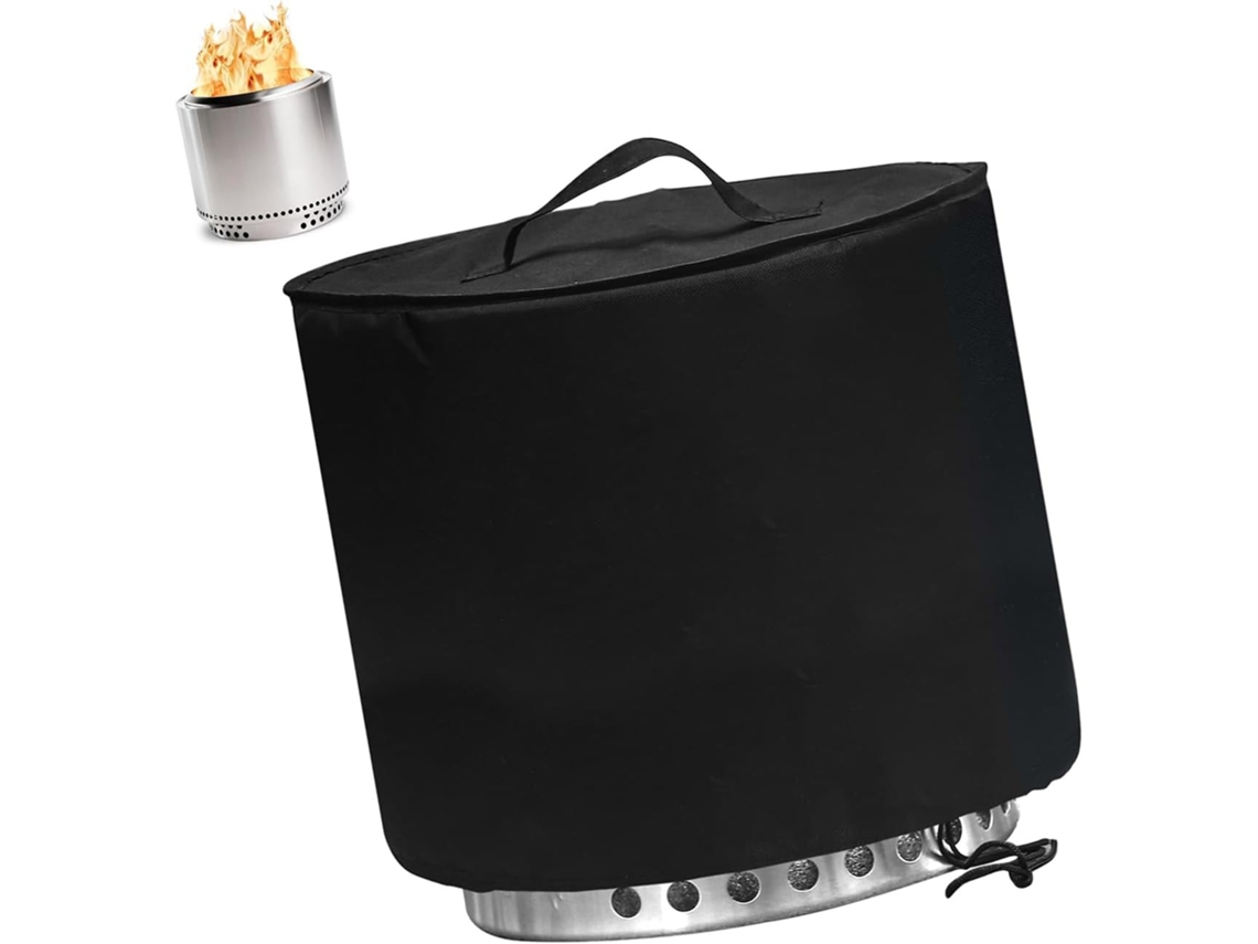 15-inch Round Pit Cover With Adjustable Windproof Drawstring Perfect Adapter Polyester Construction