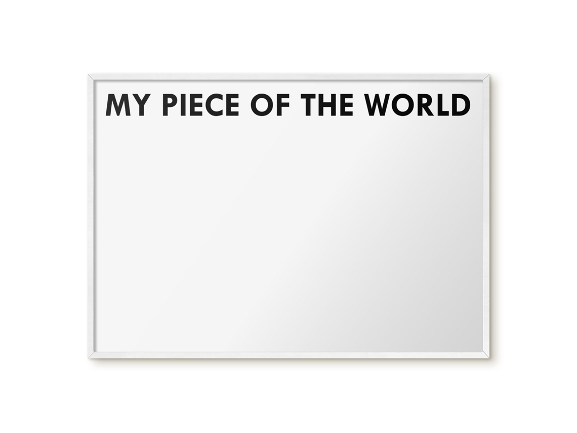 Magnetic Board My Piece Of The World For The Living Room Espelharte (100x70 Cm)