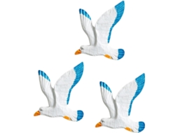 Enfeite de Parede Healeved com Gaivotas Penduradas, Pássaros para Pendurar, Decoração de Parede Criativa Feita de CHABERLU