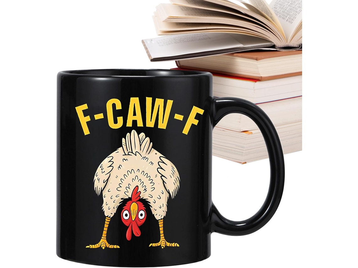 Caneca De Cerâmica Com Capacidade Para 350ml, Com Estampa De Galo, Ideal Para Mulheres E Homens, Per Gokoco
