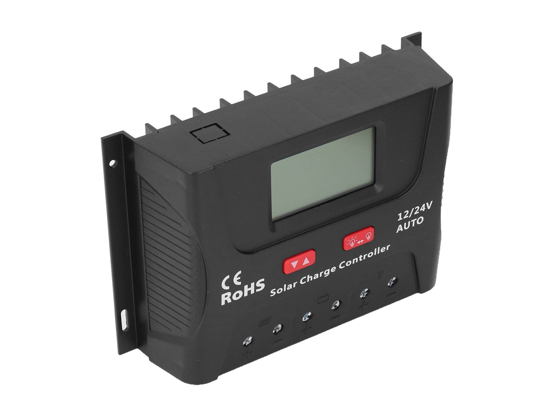 Controlador De Carga Solar Laxiscreed Pwm 60a Inteligente Com Reconhecimento Automático De 12v Ou 24v