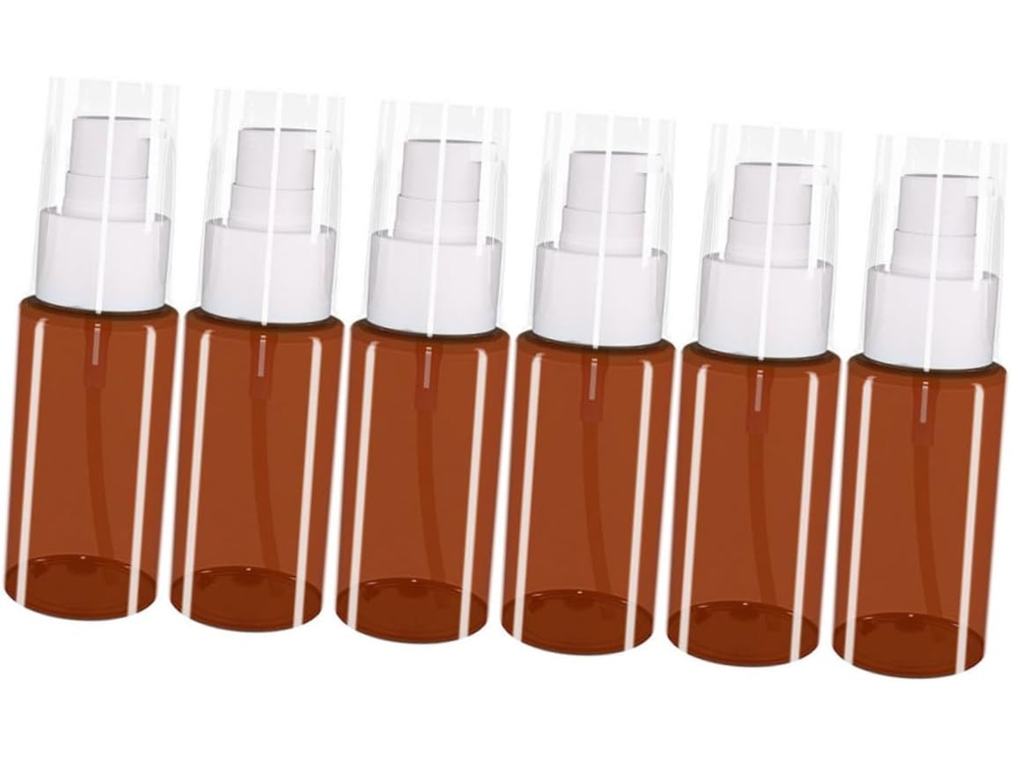 De 6 Frascos Com Bomba Dosadora Vazios Para Loção Ou Gel De Banho, Dispensadores Para Shampoo E Emulsão.