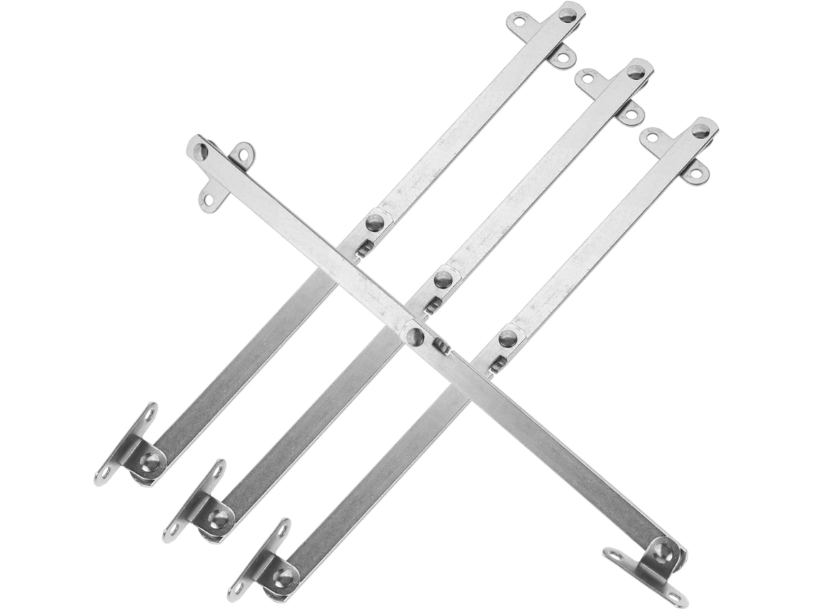 Conjunto De 4 Dobradiças Metal Para Suporte Armários, Práticas E