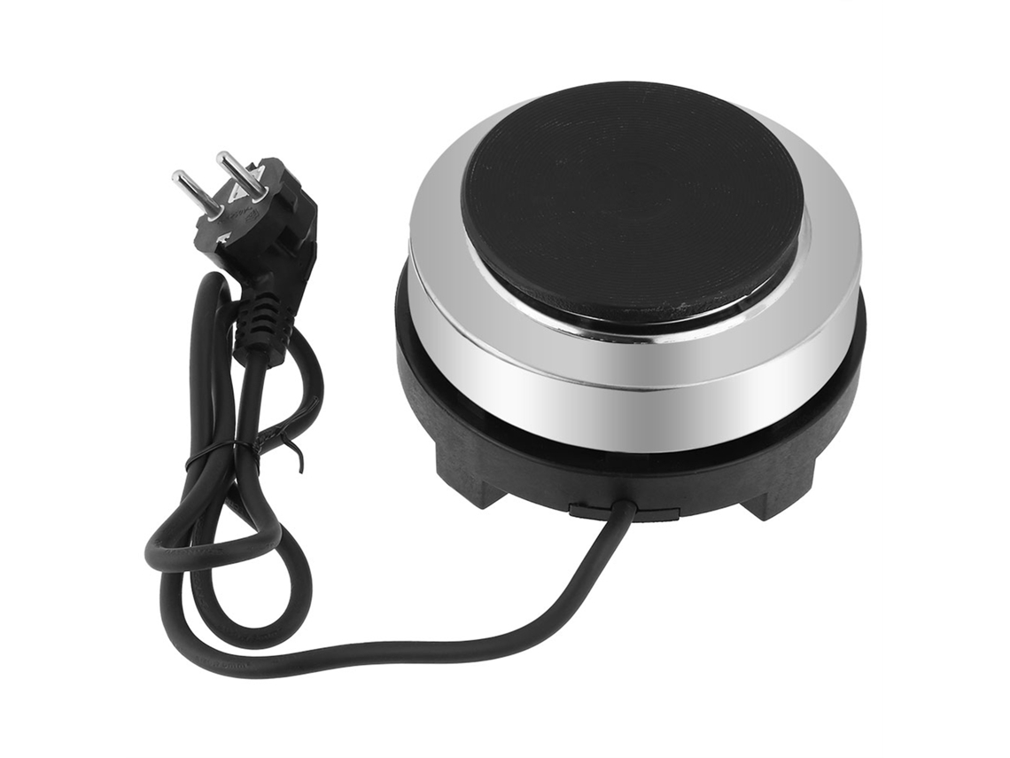 Fogueiro elétrico portátil 500W, multifuncional para cozinhar e aquecer café