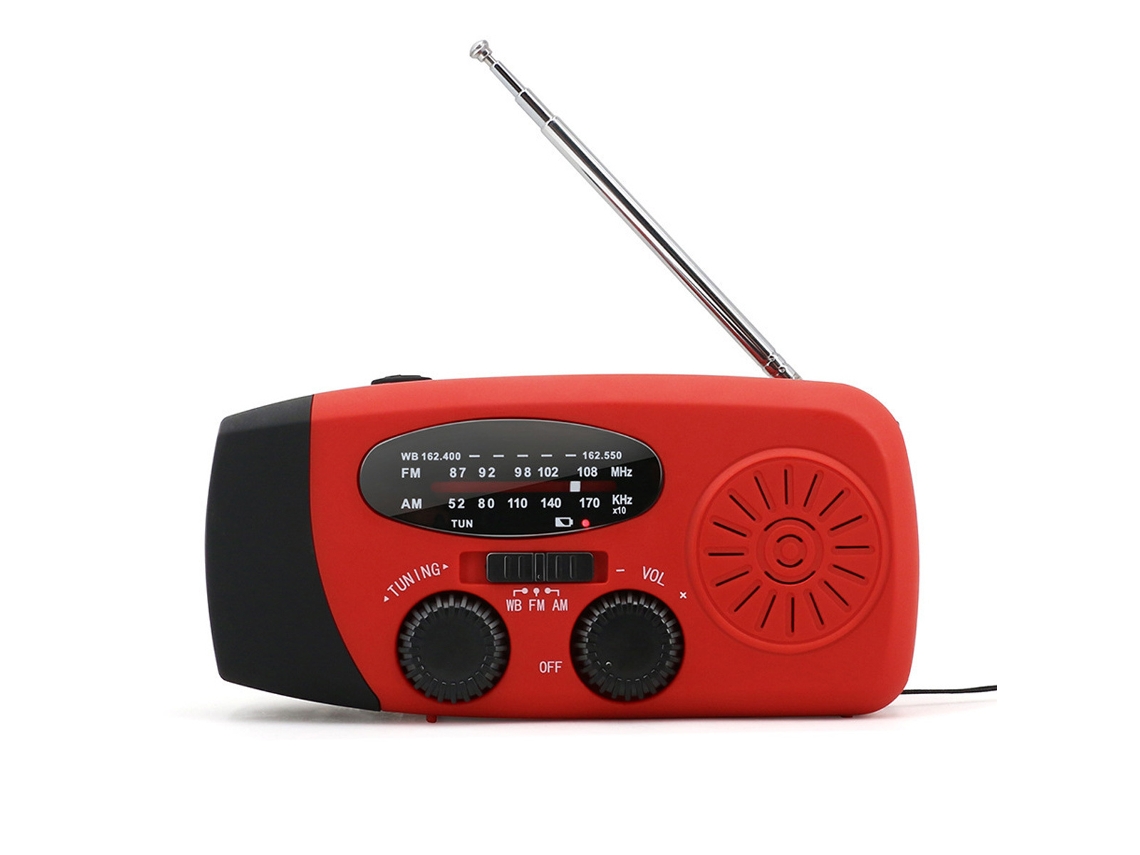 Rádio Emergência Estilo Europeu Com 3 Carregamentos