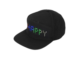 Chapéu Baseball Com Led Colorido Programável E Controlado Por App | Laxiscreed