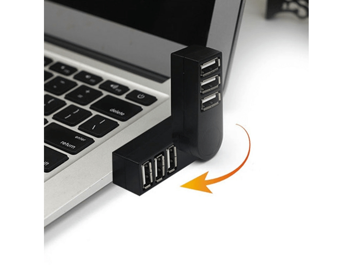 Adaptador Divisor USB 3 portas, computadores, notebooks, hub jogos, STELASPLEN