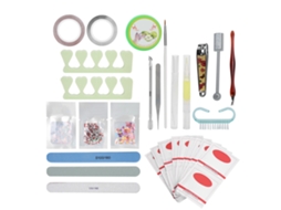 Kit De Ferramentas De Manicure Para Unhas Com Alicate, Lixa, Furadeira De Pele Morta E Acessórios Para Casa E Salão