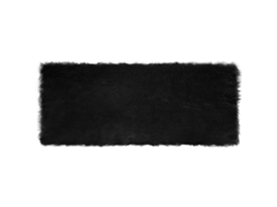 Vidaxl Tapete De De Ovelha Sintética Tafalla Preto 80 X 200 Cm