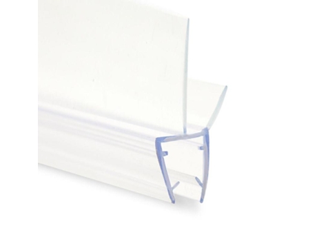 Perfil mampara cristal 6mm tira 2mt tipo k tira 2mt