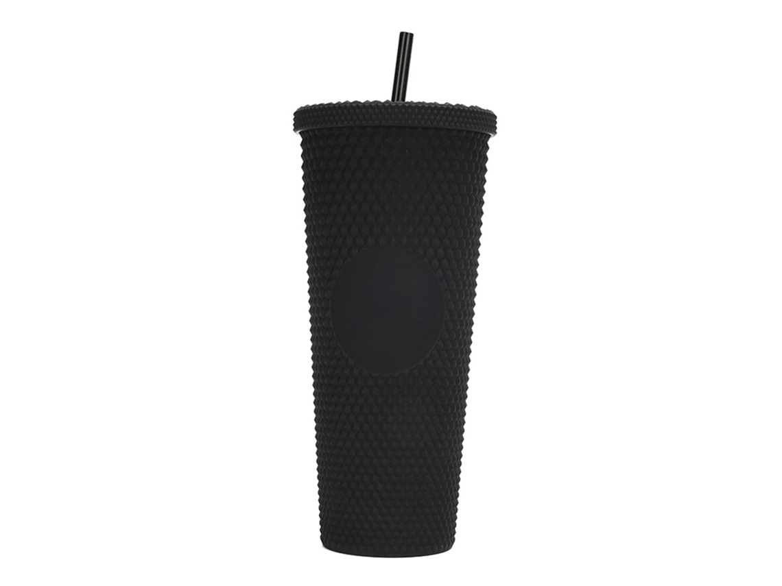 Vaso De Água Grande 710ml Taza Mate Reutilizável Com Tampa Anti-fugas E Pajita