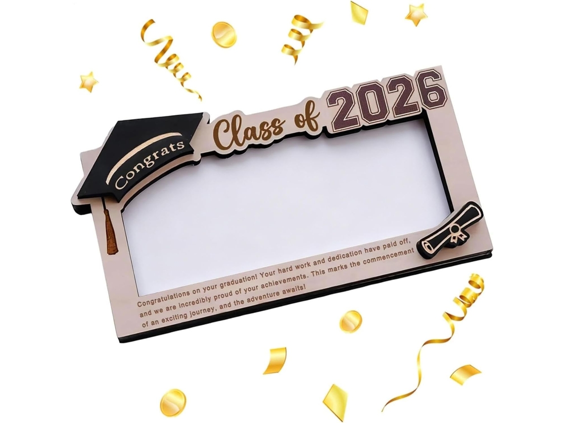 Porta- Bilhetes De Formatura 2026- Suporte De Madeira Para Exibição- Caixa De- Famílias, Amigos, Crianças,
