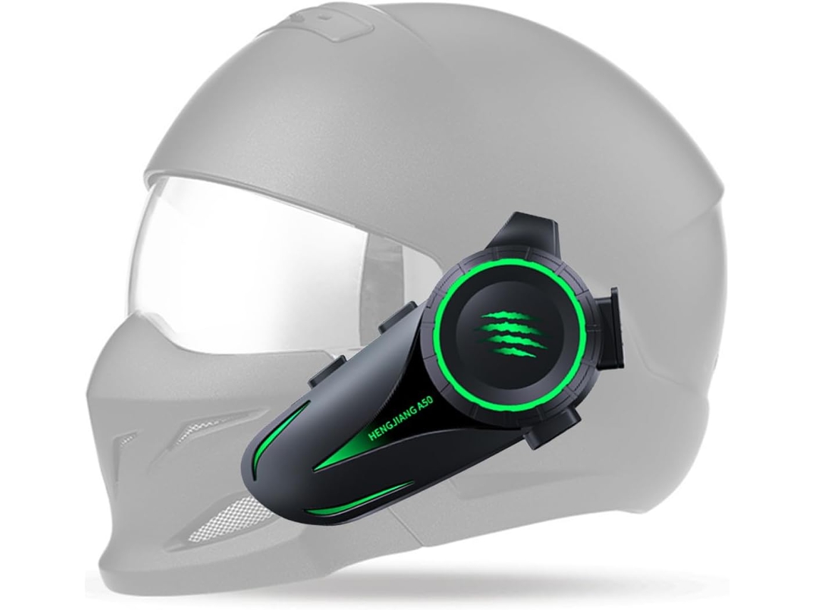 Casque De Moto Bt, Lumière Rvb 4 Couleurs, Réduction Du Bruit Ai, Étanche, Batterie 30h, Sans Fil À Commande