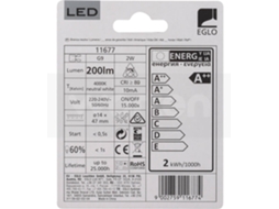 Lâmpada LED EGLO 200LM 4000K (2 W - Casquilho: G9 - Luz Branca) — G9-LED | 2W