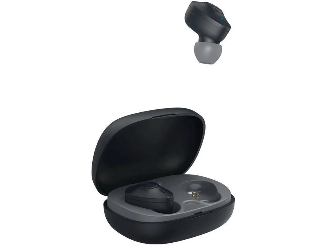 Auriculares Bluetooth True Wireless HAMA Freedom Buddy (In Ear - Microfone - Preto)