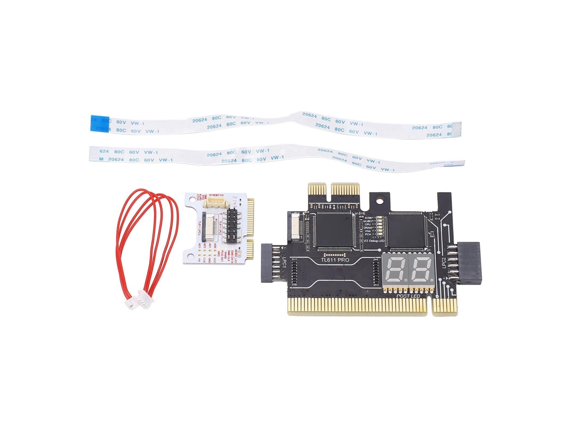 Placa de Diagnóstico Tl611 Pro para Placa mãe com Pci E, Mini Pci e e Lpc