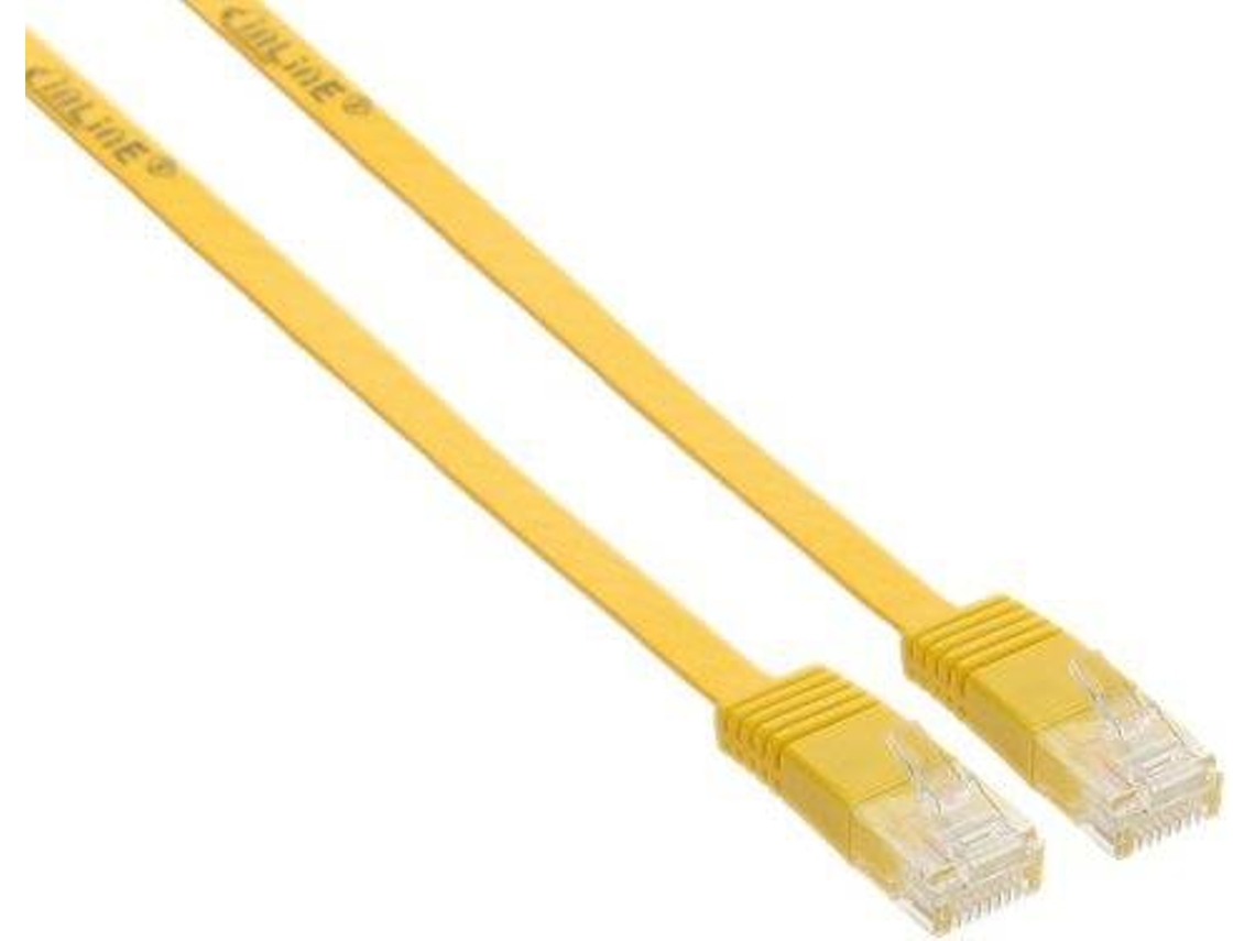 Cabo de Rede INLINE (RJ45 - 50 cm - Amarelo)