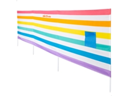 Quebra vento de Praia Multicolorido 360x58 Cm Uv30 com Bolso AKTIVE