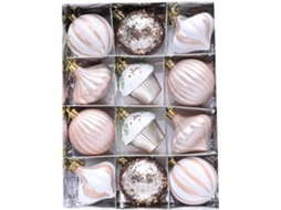 Conjunto De 12 Enfeites De Natal Para Pendurar Na Árvore, Ideais Para Casa, Festas, Bolos E Decoração De Mesas