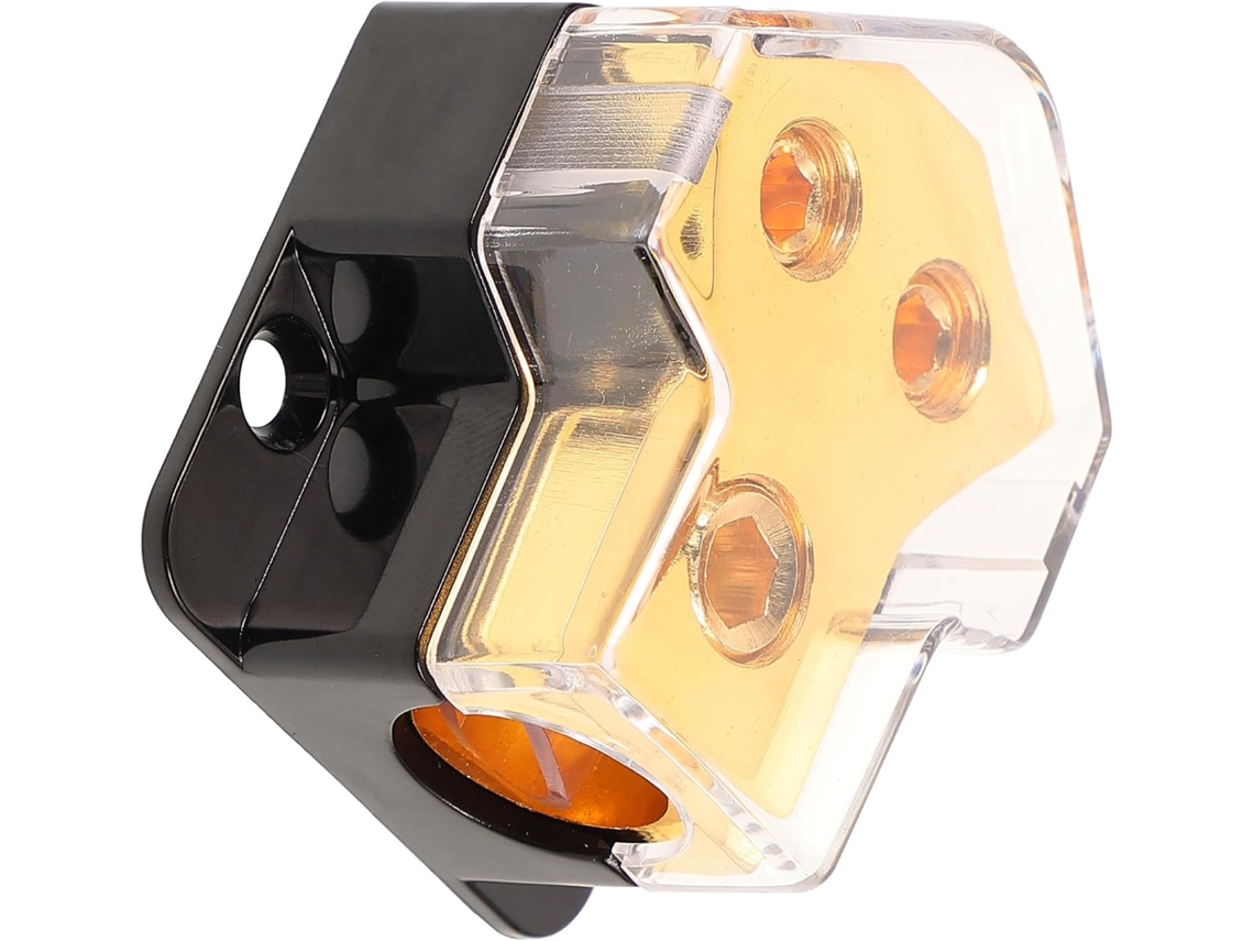 Divisor De Áudio Para Carro,bloco Distribuição Energia Em Liga Zinco Com Tampa Plástico.