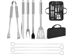 Lurelia Kit De Churrasco Aço Inoxidável Estojo Portátil Campismo