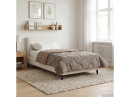 Vidaxl Duvet De Ano Inteiro 135 X 220 Cm Não Cinzento-acastanhado