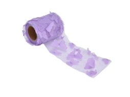 Rollos De Tule Estilo Elegante Padrão 3d Cores Vibrantes Para Decoração De Casamentos Roxo Claro