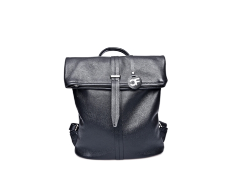 Mochila De Mulher Carla Ferreri Cf Nero Pele Preto