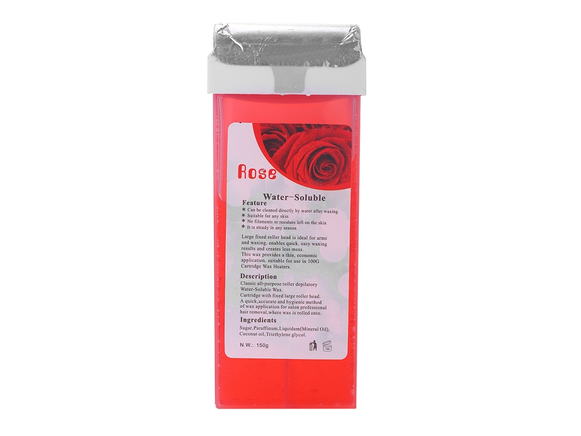 Creme depilatório profissional com cera, 150g, rosa.