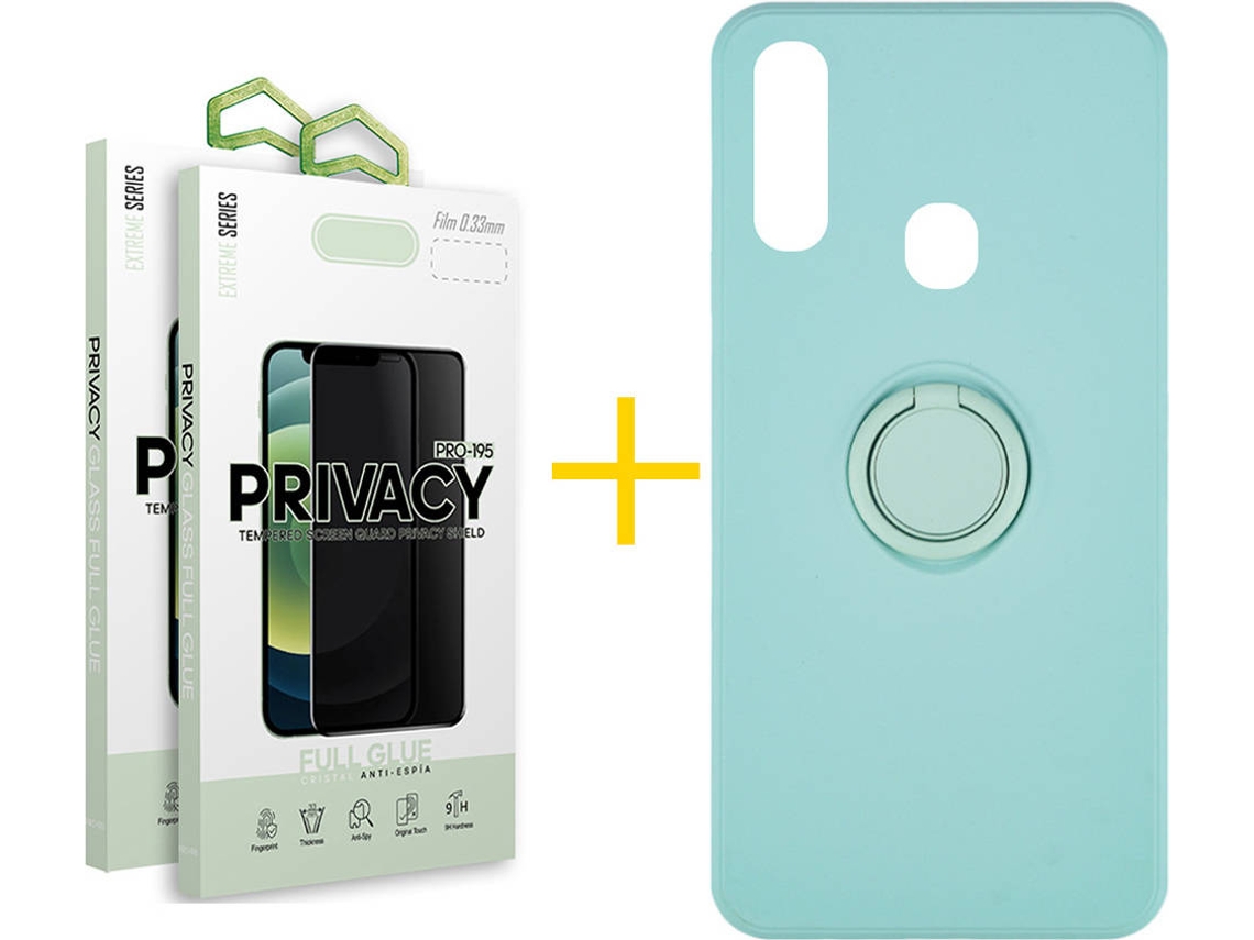 Capa + 2 Películas para Samsung Galaxy A20e SKYHE Verde Água