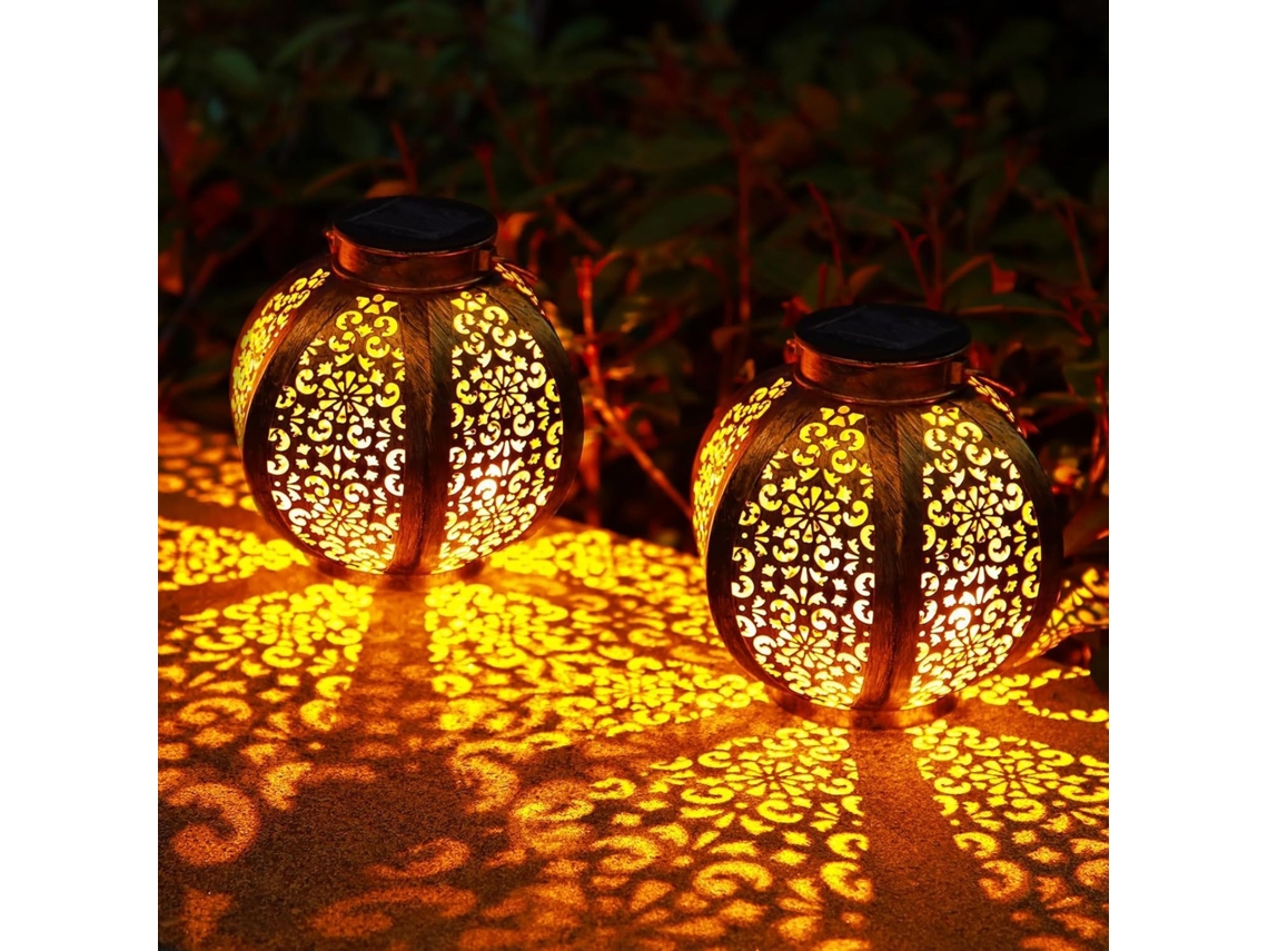 Conjunto de 2 Luminárias Solares de Led para Jardim AQUAFORGE