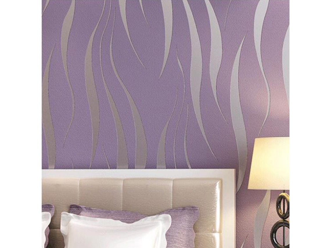 Papel De Parede Moderno Em Relevo 3d, Não Tecido, Para Quarto E Sala De Estar