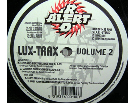 Volume 2, Alerta Vermelho Lux Trax
