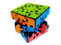 Mali brinquedo de Quebra cabeça 3x3x3 com Engrenagem Rotativa Educativo para Crianças