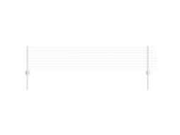 Conjunto 1 Barreira Externa Vidaxl Prateado Aço (25 X 0,4 M)