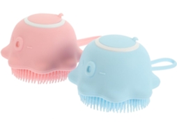 Conjunto De 2 Esponjas Banho E Gel Minkissy Com Suporte Integrado Para Facilitar O Uso