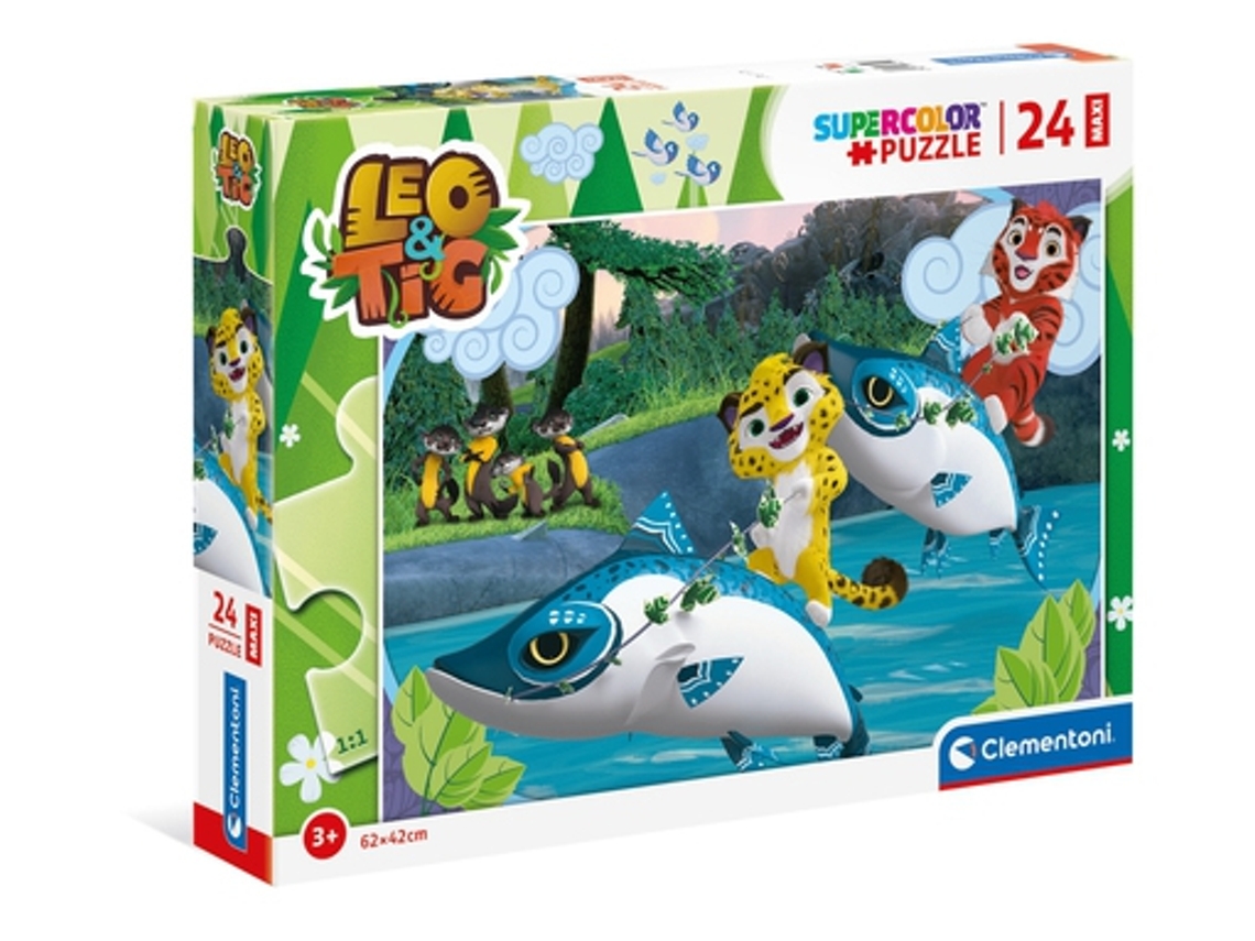 Puzzle CLEMENTONI Supercolor 24223 24 Peças Animais