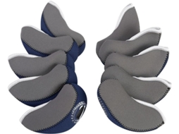 Conjunto de 10 Capas Protetoras para Cabeças de Tacos de Golfe, com Janela Transparente | S/MARCA