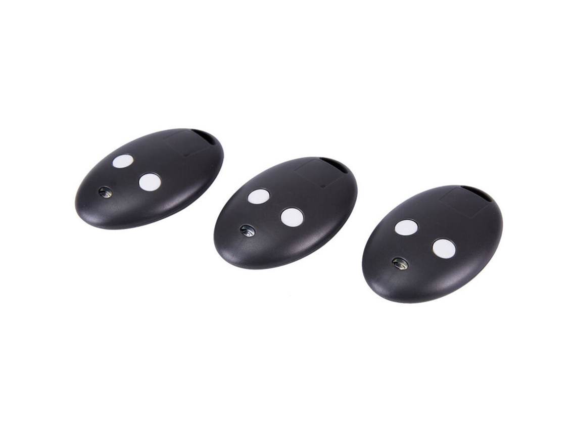 Controle Remoto Sem Fio Para Porta De Garagem 433 Mhz B Rcb 02 04 4a(3 Unidades) Preto 0, 05