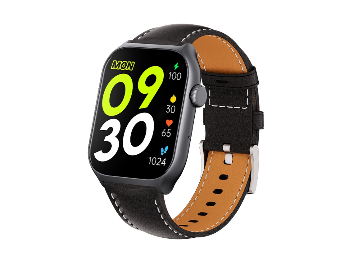 O Smartwatch Gts7 Apresenta Monitoramento de Oxigênio no Sangue e Frequência Cardíaca Durante O Sono Teste Couro Preto GODTVAGT