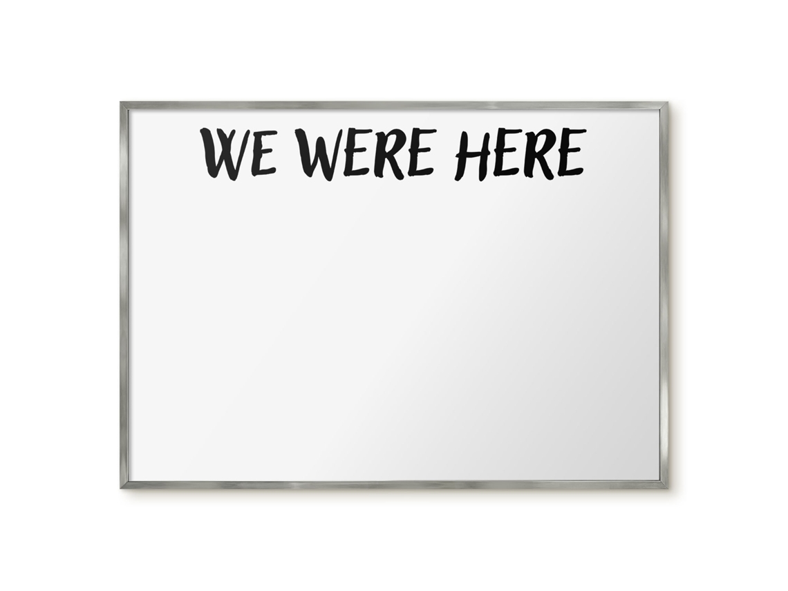 Quadro magnético de parede "We Were Here For The Bedroom" Espelharte (100x70 cm)