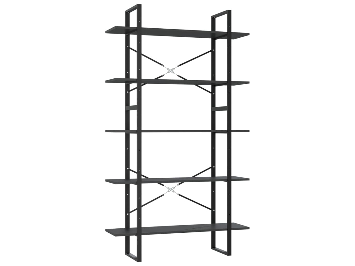 Book Cabinet, Book Cabinets Vidaxl Cinzeto Madeira Processada (n/a)