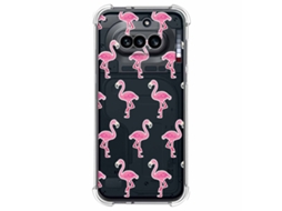Capa Tumundosmartphone Transparente De Silicone À Prova De Choque Para Nothing Phone 4a 5g Com Estampa De Flamingo