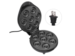 Máquina de Mini Donuts de Alta Potência para Snacks e Sobremesas, Faz 7 LAXISCREED
