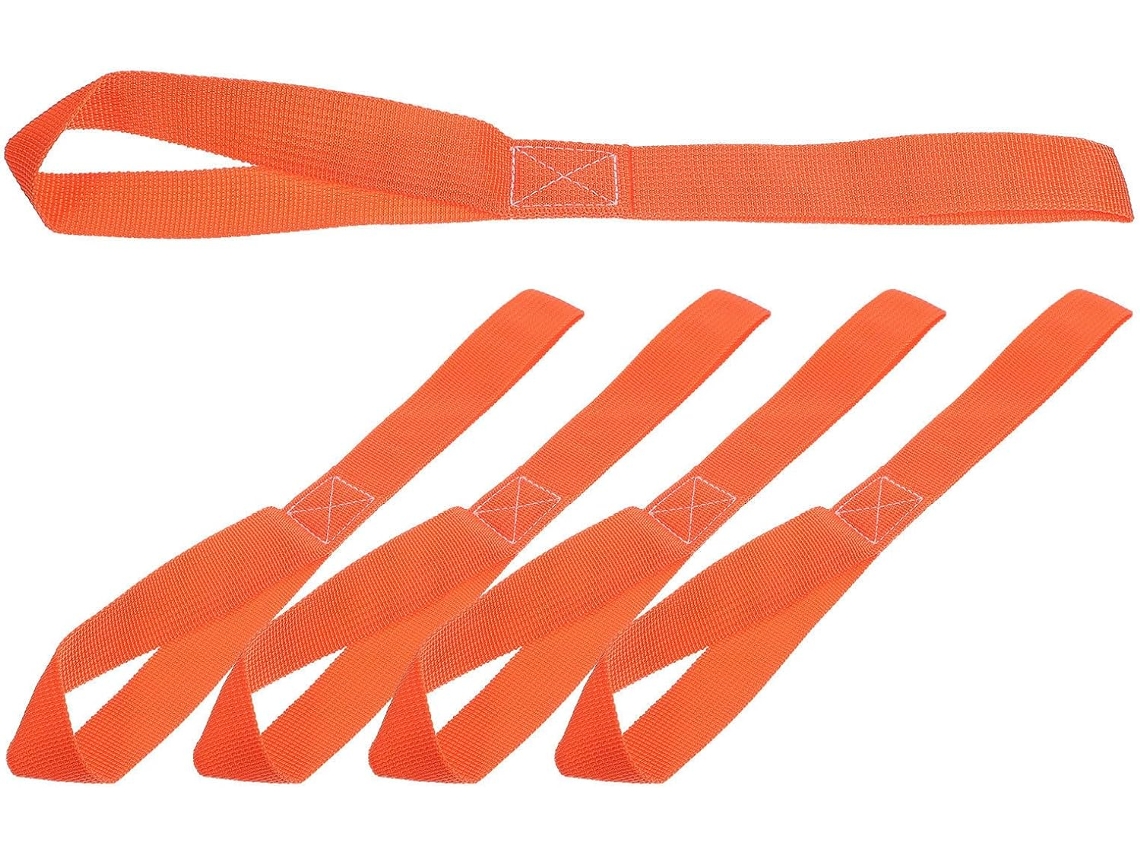 Cintas De Segurança Para Scooters E Bagagens, Conjunto De 4 Peças Em Pp Laranja, Alta Capacidade De Carga E Longa