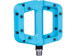 Pedais de nylon azul claro para bicicleta de montanha, plataforma leve