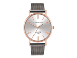 Reloj De Cuarzo Casual Y Elegante De Estilo Simple Para Muñeca Moda Popular (blanco Oro Rosa+negro)