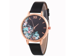 Relógio de Pulso Feminino Analógico de Quartzo com Display Redondo Estilo Moderno