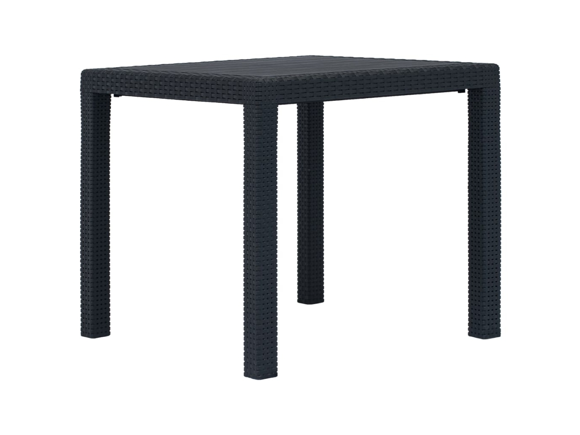 Garden Table, Garden Tables Vidaxl Antracite Plástico (79 X 79 X 72 Cm)