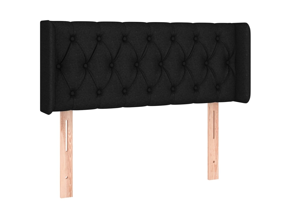 Headboard, Headboards Vidaxl Preto Tecido (93 X 16 X 78/88 Cm)